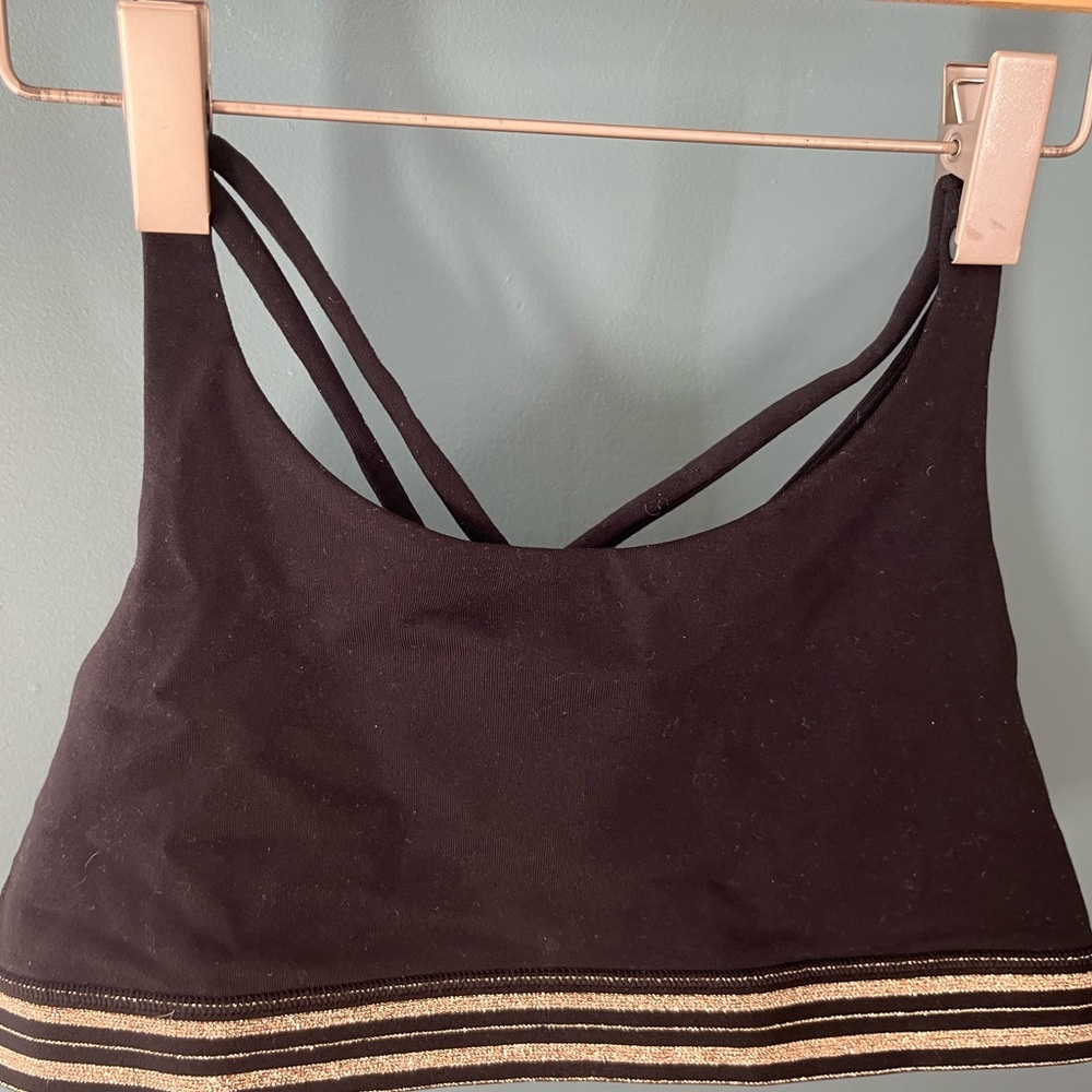 Athleta Girls Black Leggings and Sports Bra Set. Sz Girls 14/XL